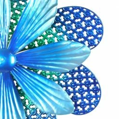 Exhart 5.77 ft. Stamped Double Pinwheel Kinetic Flower Garden Spinner Multi-Color Metal Garden Stake 12 Exhart 5.77 ft. Stamped Double Pinwheel Kinetic Flower Garden Spinner Multi-Color Metal Garden Stake -Cheap Good Directions Store exhart decorative garden stakes 72772 rs 4f 1000