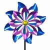 Exhart 5.77 ft. Double Pinwheel Garden Kinetic Spinner Multi-Color Metal Garden Stake 2 Exhart 5.77 ft. Double Pinwheel Garden Kinetic Spinner Multi-Color Metal Garden Stake -Cheap Good Directions Store exhart decorative garden stakes 72773 rs 64 1000