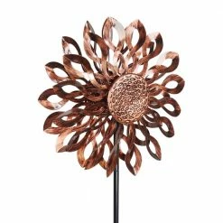 Exhart 5.77 ft. Infinity Double Sunflower Spinner Bronze Metal Garden Stake 11 Exhart 5.77 ft. Infinity Double Sunflower Spinner Bronze Metal Garden Stake -Cheap Good Directions Store exhart decorative garden stakes 73253 rs 1f 1000