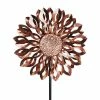 Exhart 5.77 ft. Infinity Double Sunflower Spinner Bronze Metal Garden Stake 2 Exhart 5.77 ft. Infinity Double Sunflower Spinner Bronze Metal Garden Stake -Cheap Good Directions Store exhart decorative garden stakes 73253 rs 64 1000
