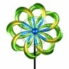 Exhart 5.77 ft. Colorful Double Kinetic Pinwheel Garden Spinner Green Metal Garden Stake 2 Exhart 5.77 ft. Colorful Double Kinetic Pinwheel Garden Spinner Green Metal Garden Stake -Cheap Good Directions Store exhart decorative garden stakes 73377 rs 64 1000