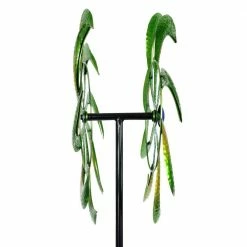 Exhart 5.77 ft. Colorful Double Kinetic Pinwheel Garden Spinner Green Metal Garden Stake 14 Exhart 5.77 ft. Colorful Double Kinetic Pinwheel Garden Spinner Green Metal Garden Stake -Cheap Good Directions Store exhart decorative garden stakes 73377 rs fa 1000