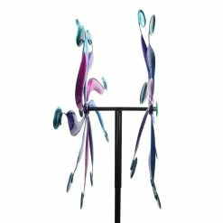 Exhart 7.0 ft. Kinetic Windmill Spinner Multi-Color Metal Garden Stake 8 Exhart 7.0 ft. Kinetic Windmill Spinner Multi-Color Metal Garden Stake -Cheap Good Directions Store exhart decorative garden stakes 73644 rs 4f 1000