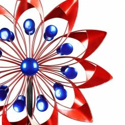 Exhart Double Windmill Kinetic Spinner 5.77 ft. Patriotic USA Metal Garden Stake 11 Exhart Double Windmill Kinetic Spinner 5.77 ft. Patriotic USA Metal Garden Stake -Cheap Good Directions Store exhart decorative garden stakes 74260 rs 4f 1000