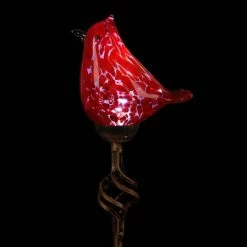 Exhart Solar Red Cardinal with Finial 2.58 ft. Red Metal Garden Stake 10 Exhart Solar Red Cardinal with Finial 2.58 ft. Red Metal Garden Stake -Cheap Good Directions Store exhart decorative garden stakes 74335 rs 1f 1000