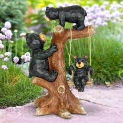 Exhart Bear Family 14 in. Tree Swing Garden Statue 17 Exhart Bear Family 14 in. Tree Swing Garden Statue -Cheap Good Directions Store exhart garden statues 15230 rs 31 1000