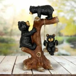Exhart Bear Family 14 in. Tree Swing Garden Statue 16 Exhart Bear Family 14 in. Tree Swing Garden Statue -Cheap Good Directions Store exhart garden statues 15230 rs 76 1000