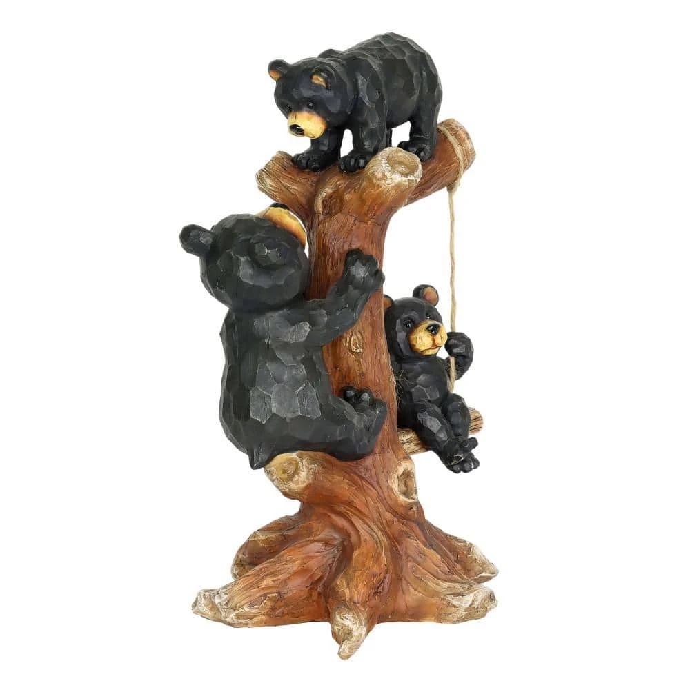 Exhart Bear Family 14 in. Tree Swing Garden Statue 8 Exhart Bear Family 14 in. Tree Swing Garden Statue - Image 6