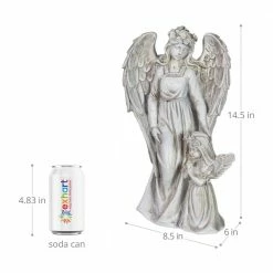 Exhart Solar Halo Angel with Girl Garden Statue 19 Exhart Solar Halo Angel with Girl Garden Statue -Cheap Good Directions Store exhart garden statues 15643 rs 1f 1000