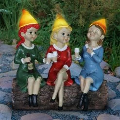 Exhart Solar Good Time Gals Wine Gnome Garden Statue 21 Exhart Solar Good Time Gals Wine Gnome Garden Statue -Cheap Good Directions Store exhart garden statues 16019 rs 31 1000