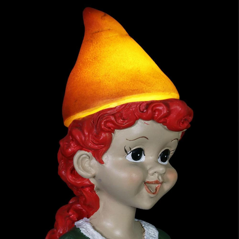 Exhart Solar Good Time Gals Wine Gnome Garden Statue 11 Exhart Solar Good Time Gals Wine Gnome Garden Statue - Image 9