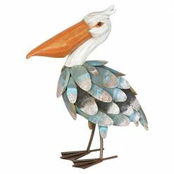 Exhart Wood and Metal Pelican Garden Statue