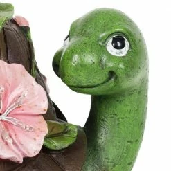 Exhart Solar Turtle with Pink Flowers Garden Statue 20 Exhart Solar Turtle with Pink Flowers Garden Statue -Cheap Good Directions Store exhart garden statues 18534 rs 4f 1000