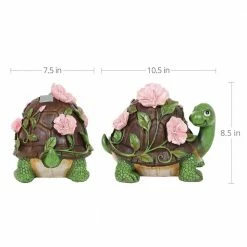 Exhart Solar Turtle with Pink Flowers Garden Statue 23 Exhart Solar Turtle with Pink Flowers Garden Statue -Cheap Good Directions Store exhart garden statues 18534 rs fa 1000