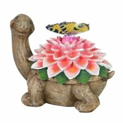 Exhart Solar Turtle with Color Changing Butterfly Garden Statue 20 Exhart Solar Turtle with Color Changing Butterfly Garden Statue -Cheap Good Directions Store exhart garden statues 19498 rs 44 1000