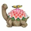 Exhart Solar Turtle with Color Changing Butterfly Garden Statue 1 Exhart Solar Turtle with Color Changing Butterfly Garden Statue -Cheap Good Directions Store exhart garden statues 19498 rs 64 1000