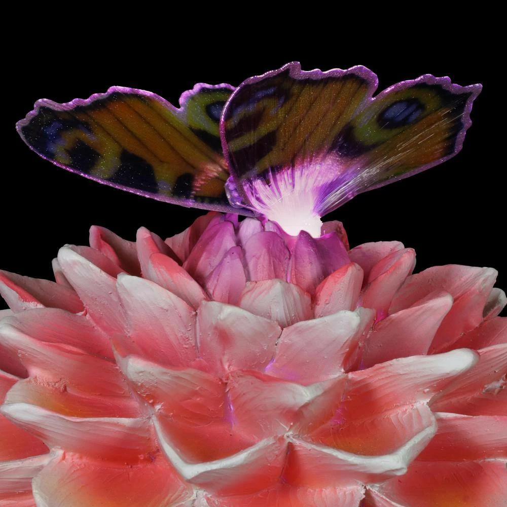 Exhart Solar Turtle with Color Changing Butterfly Garden Statue 12 Exhart Solar Turtle with Color Changing Butterfly Garden Statue - Image 10