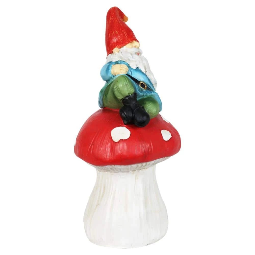 Exhart Mushroom Gnomes Garden Statue 2-Pack 4 Exhart Mushroom Gnomes Garden Statue 2-Pack - Image 2