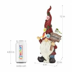 Exhart 12 in. Solar with Welcome Sign Gnomes Garden Statue (2-Pack) 13 Exhart 12 in. Solar with Welcome Sign Gnomes Garden Statue (2-Pack) -Cheap Good Directions Store exhart garden statues 70610 rs 1f 1000