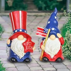 Exhart Hand Painted Uncle Sam and USA Flag, 6 in. x 10 in. Gnome Garden Statue 2-Pack 11 Exhart Hand Painted Uncle Sam and USA Flag, 6 in. x 10 in. Gnome Garden Statue 2-Pack -Cheap Good Directions Store exhart garden statues 70621 rs 31 1000