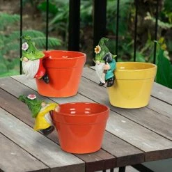 Exhart Hand Painted Leaf Hat Pot Perchers, 3.5 in. x 4.5 Gnome Garden Statue (3-Pack) 17 Exhart Hand Painted Leaf Hat Pot Perchers, 3.5 in. x 4.5 Gnome Garden Statue (3-Pack) -Cheap Good Directions Store exhart garden statues 70632 rs 31 1000