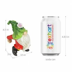 Exhart Hand Painted Leaf Hat Pot Perchers, 3.5 in. x 4.5 Gnome Garden Statue (3-Pack) 14 Exhart Hand Painted Leaf Hat Pot Perchers, 3.5 in. x 4.5 Gnome Garden Statue (3-Pack) -Cheap Good Directions Store exhart garden statues 70632 rs 44 1000