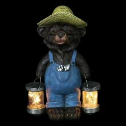 Exhart Solar Rustic Farmhouse Bear with Firefly Jars Garden Statue 10 Exhart Solar Rustic Farmhouse Bear with Firefly Jars Garden Statue -Cheap Good Directions Store exhart garden statues 71104 rs 1f 1000