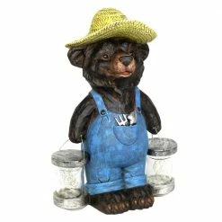 Exhart Solar Rustic Farmhouse Bear with Firefly Jars Garden Statue 9 Exhart Solar Rustic Farmhouse Bear with Firefly Jars Garden Statue -Cheap Good Directions Store exhart garden statues 71104 rs 4f 1000