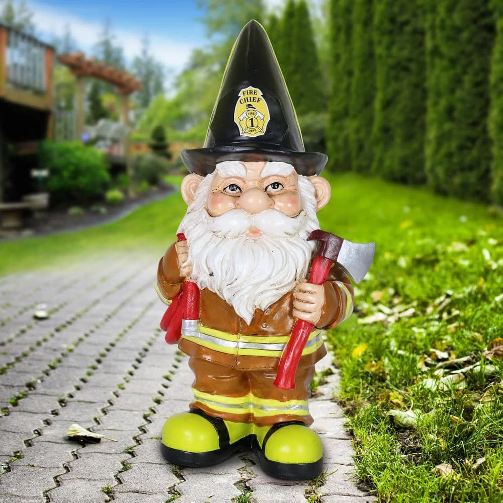 Exhart Fireman Fred Gnome Garden Statue 12 Exhart Fireman Fred Gnome Garden Statue - Image 10