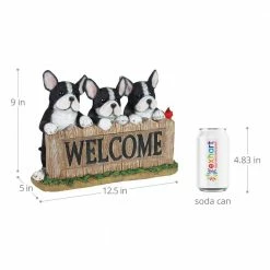 Exhart 8.5 in. Tall Solar Boston Terrier Welcome Sign Garden Statue 15 Exhart 8.5 in. Tall Solar Boston Terrier Welcome Sign Garden Statue -Cheap Good Directions Store exhart garden statues 71914 rs 1f 1000