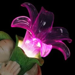 Exhart 10 in. Solar LED Lily Gnome Garden Statue 18 Exhart 10 in. Solar LED Lily Gnome Garden Statue -Cheap Good Directions Store exhart garden statues 72152 rs 44 1000