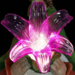 Exhart 10 in. Solar LED Lily Gnome Garden Statue 19 Exhart 10 in. Solar LED Lily Gnome Garden Statue -Cheap Good Directions Store exhart garden statues 72152 rs fa 1000