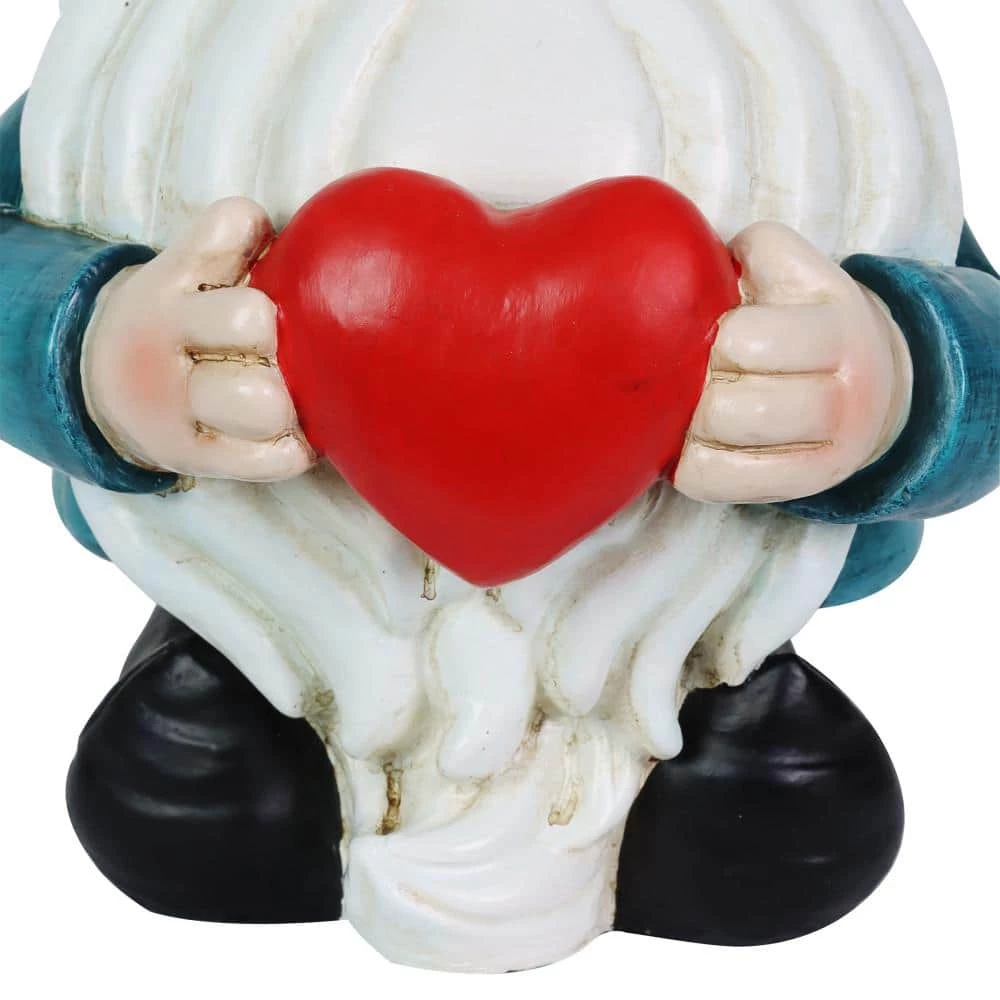 Exhart 5.71 in. x 12.2 in. Gnome Garden Statue, Solar Rainbow Hat 6 Exhart 5.71 in. x 12.2 in. Gnome Garden Statue, Solar Rainbow Hat - Image 4