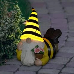 Exhart Solar Beekeeper with Flower Pot, 5.5 in. x 8.5 in. Gnome Garden Statue 19 Exhart Solar Beekeeper with Flower Pot, 5.5 in. x 8.5 in. Gnome Garden Statue -Cheap Good Directions Store exhart garden statues 72488 rs 31 1000