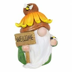 Exhart Solar Glow Nose with a Sunflower Hat and Welcome Sign, 5.5 in. x 7.5 in. Gnome Garden Statue 7 Exhart Solar Glow Nose with a Sunflower Hat and Welcome Sign, 5.5 in. x 7.5 in. Gnome Garden Statue -Cheap Good Directions Store exhart garden statues 72489 rs fa 1000