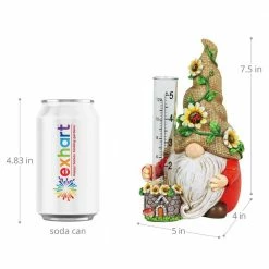 Exhart Hand Painted Burlap Hat with a Rain Gauge, 5 in. x 7.5 in. Gnome Garden Statue 16 Exhart Hand Painted Burlap Hat with a Rain Gauge, 5 in. x 7.5 in. Gnome Garden Statue -Cheap Good Directions Store exhart garden statues 72593 rs 44 1000