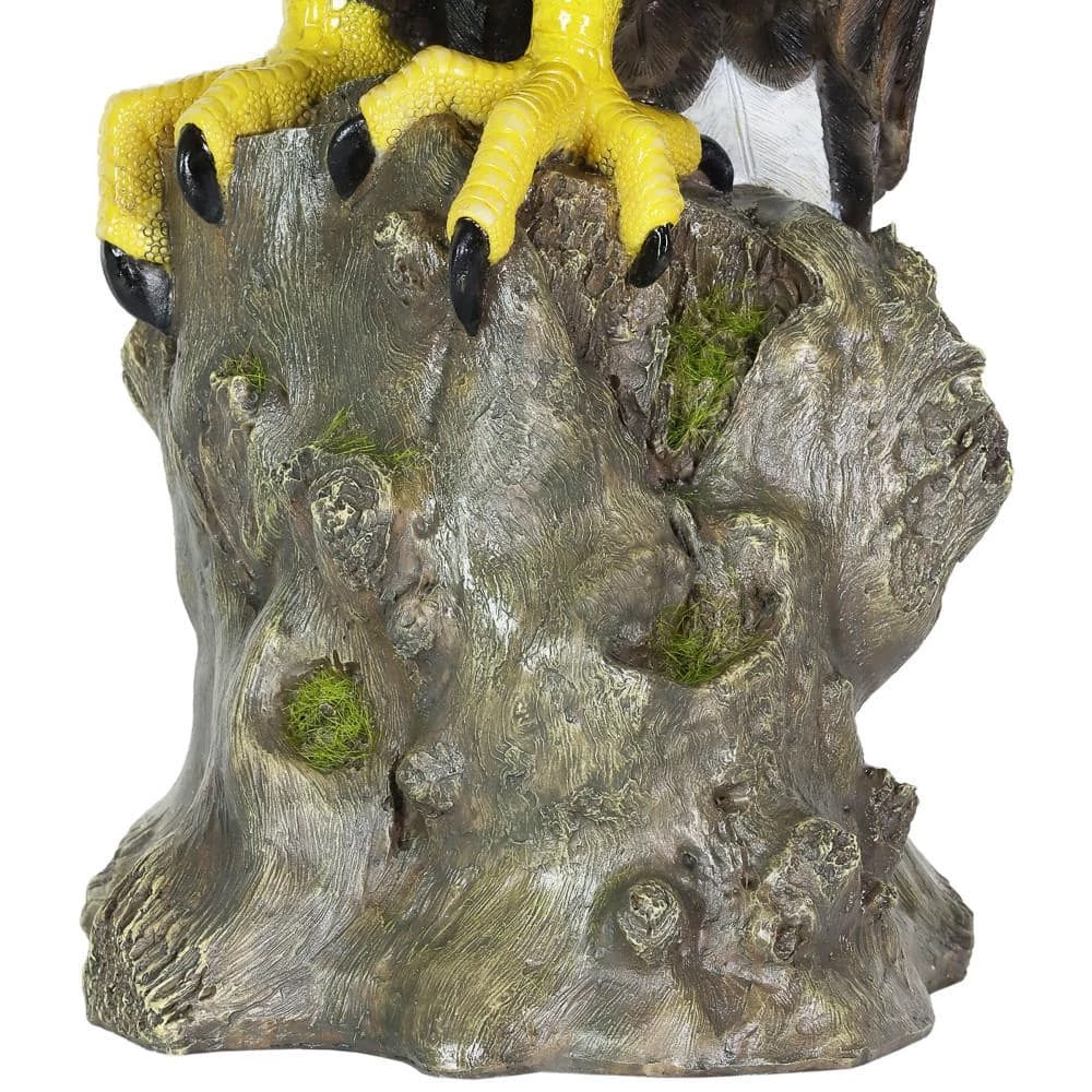Exhart Bald Eagle on a Rock, 8 in. x 21.5 in. Garden Statue 7 Exhart Bald Eagle on a Rock, 8 in. x 21.5 in. Garden Statue - Image 5