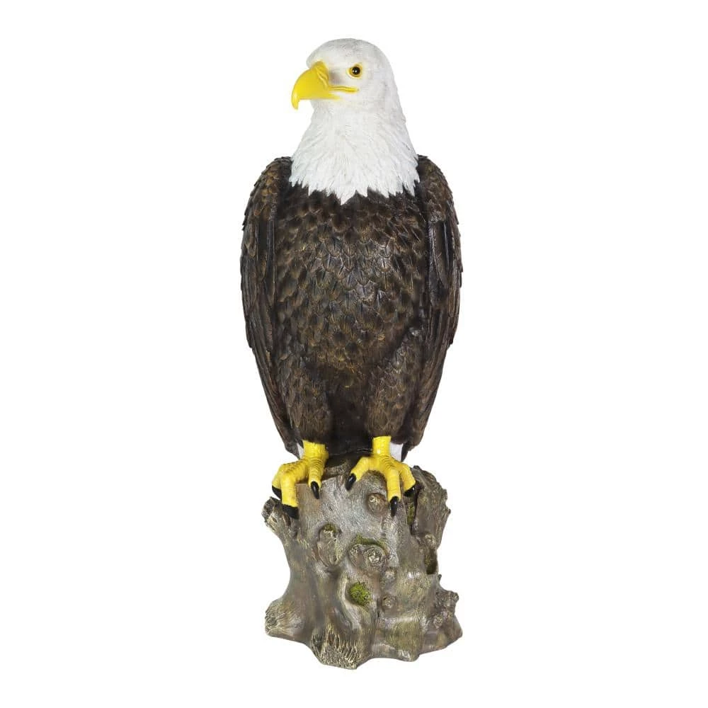 Exhart Bald Eagle on a Rock, 8 in. x 21.5 in. Garden Statue 3 Exhart Bald Eagle on a Rock, 8 in. x 21.5 in. Garden Statue