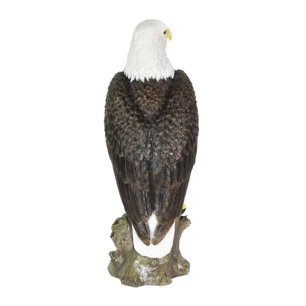 Exhart Bald Eagle on a Rock, 8 in. x 21.5 in. Garden Statue 4 Exhart Bald Eagle on a Rock, 8 in. x 21.5 in. Garden Statue - Image 2