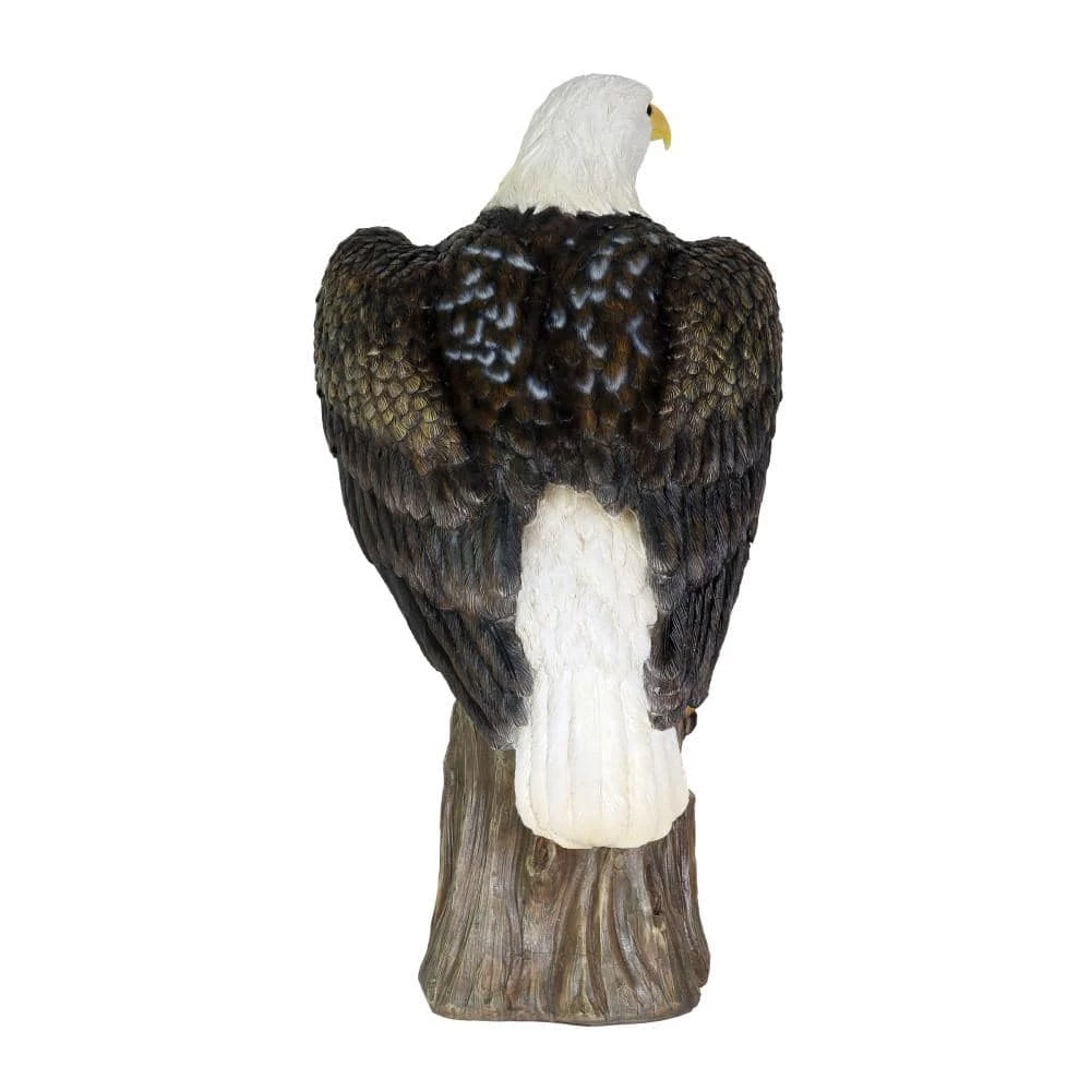 Exhart Bald Eagle on a Log, 10.5 in. x 19.5 in. Garden Statue 4 Exhart Bald Eagle on a Log, 10.5 in. x 19.5 in. Garden Statue - Image 2