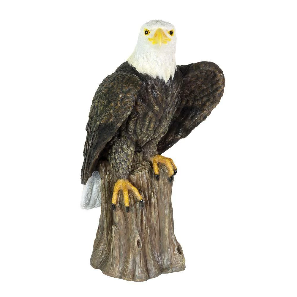 Exhart Bald Eagle on a Log, 10.5 in. x 19.5 in. Garden Statue 9 Exhart Bald Eagle on a Log, 10.5 in. x 19.5 in. Garden Statue - Image 7