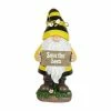 Exhart 6 in. x 13 in. Solar Beekeeper with Save the Bees Sign, Gnome Garden Statue 1 Exhart 6 in. x 13 in. Solar Beekeeper with Save the Bees Sign, Gnome Garden Statue -Cheap Good Directions Store exhart garden statues 72666 rs 64 1000