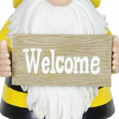 Exhart 6 in. x 13 in. Solar Beekeeper with Welcome Sign, Gnome Garden Statue 14 Exhart 6 in. x 13 in. Solar Beekeeper with Welcome Sign, Gnome Garden Statue -Cheap Good Directions Store exhart garden statues 72668 rs 44 1000