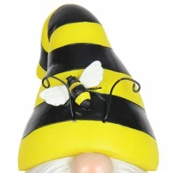 Exhart 6 in. x 13 in. Solar Beekeeper with Welcome Sign, Gnome Garden Statue 12 Exhart 6 in. x 13 in. Solar Beekeeper with Welcome Sign, Gnome Garden Statue -Cheap Good Directions Store exhart garden statues 72668 rs 4f 1000