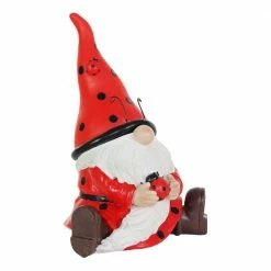 Exhart 5.5 in. x 9.5 in. Solar Ladybug Hat with Ladybug, Gnome Garden Statue 16 Exhart 5.5 in. x 9.5 in. Solar Ladybug Hat with Ladybug, Gnome Garden Statue -Cheap Good Directions Store exhart garden statues 72672 rs 44 1000