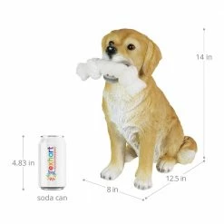 Exhart Solar Golden Retriever with LED Rope Toy 8 in. x 14 in. Garden Statue 13 Exhart Solar Golden Retriever with LED Rope Toy 8 in. x 14 in. Garden Statue -Cheap Good Directions Store exhart garden statues 72674 rs 1f 1000