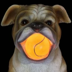 Exhart Solar Bulldog with LED Red Ball, 13 in. tall Garden Statue 17 Exhart Solar Bulldog with LED Red Ball, 13 in. tall Garden Statue -Cheap Good Directions Store exhart garden statues 72675 rs fa 1000