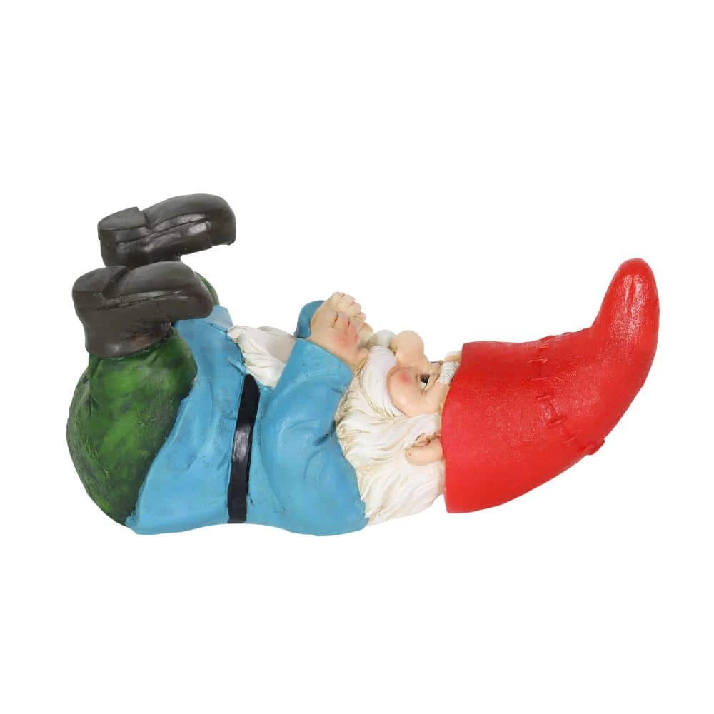 Exhart Hand Painted Beer Bottle Holder with LED Hat on a Battery Powered Timer, 10.5 in. x 5 in. Gnome Garden Statue 9 Exhart Hand Painted Beer Bottle Holder with LED Hat on a Battery Powered Timer, 10.5 in. x 5 in. Gnome Garden Statue - Image 7