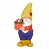Exhart 6 in. x 13 in. Solar Yellow Hat With Flower Pot, Gnome Garden Statue 1 Exhart 6 in. x 13 in. Solar Yellow Hat With Flower Pot, Gnome Garden Statue -Cheap Good Directions Store exhart garden statues 72685 rs 64 1000