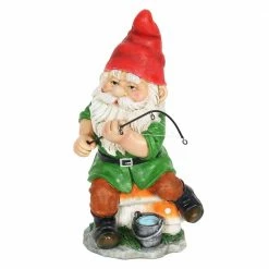 Exhart Hand Painted Fishing on Mushroom Stool with a Water Bucket, 7.5 in. x 13 in. Gnome Garden Statue 13 Exhart Hand Painted Fishing on Mushroom Stool with a Water Bucket, 7.5 in. x 13 in. Gnome Garden Statue -Cheap Good Directions Store exhart garden statues 72687 rs 44 1000